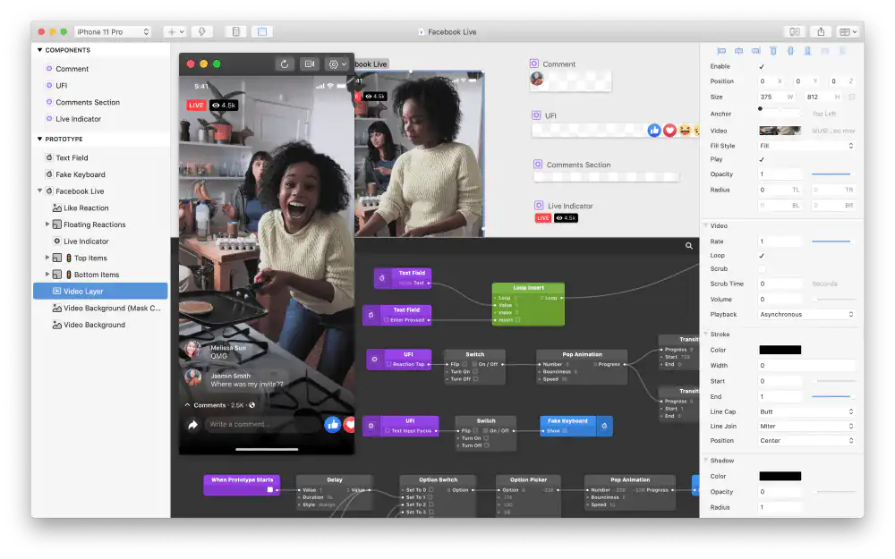 Origami app design software screenshot